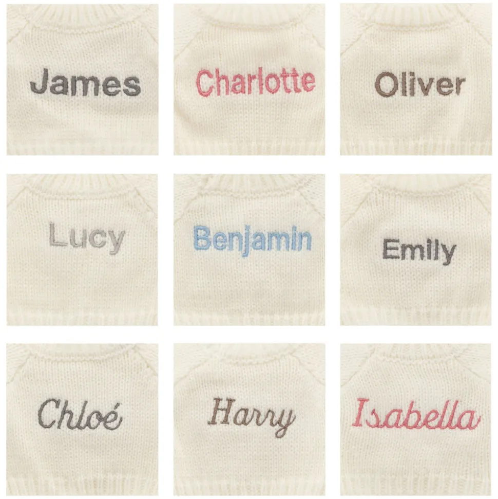Bashful Cream Kitten with Personalised Cream Jumper